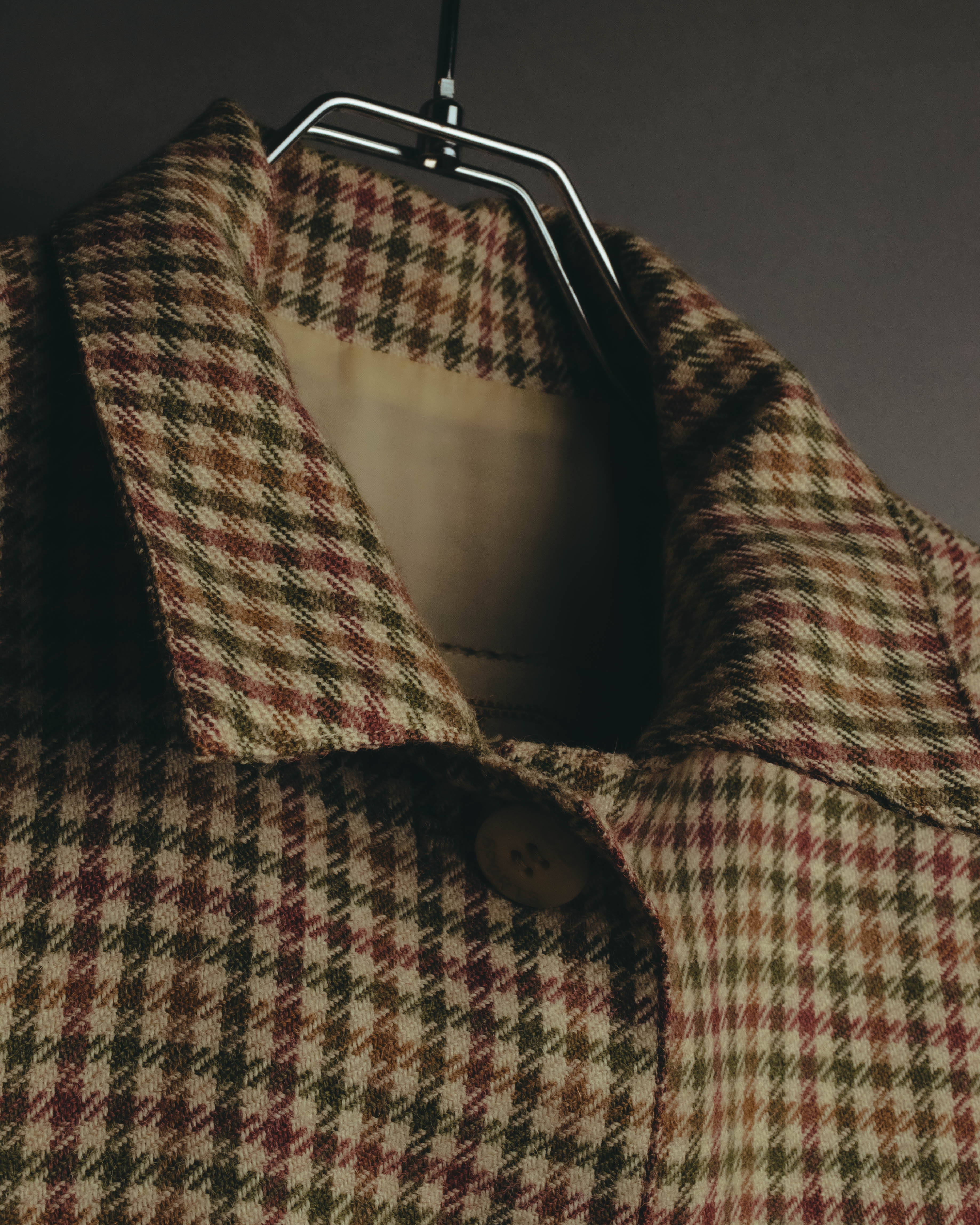 "Christian Dior" 80's-90's Wool check bomber jacket