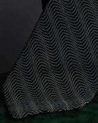 "GIORGIO ARMANI" Finely swaying wave pattern necktie