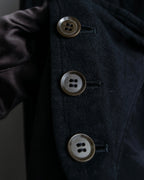 “Y’s COMPOSITION: SEE ATTACHED LABEL” Layered design multi buttons tail coat