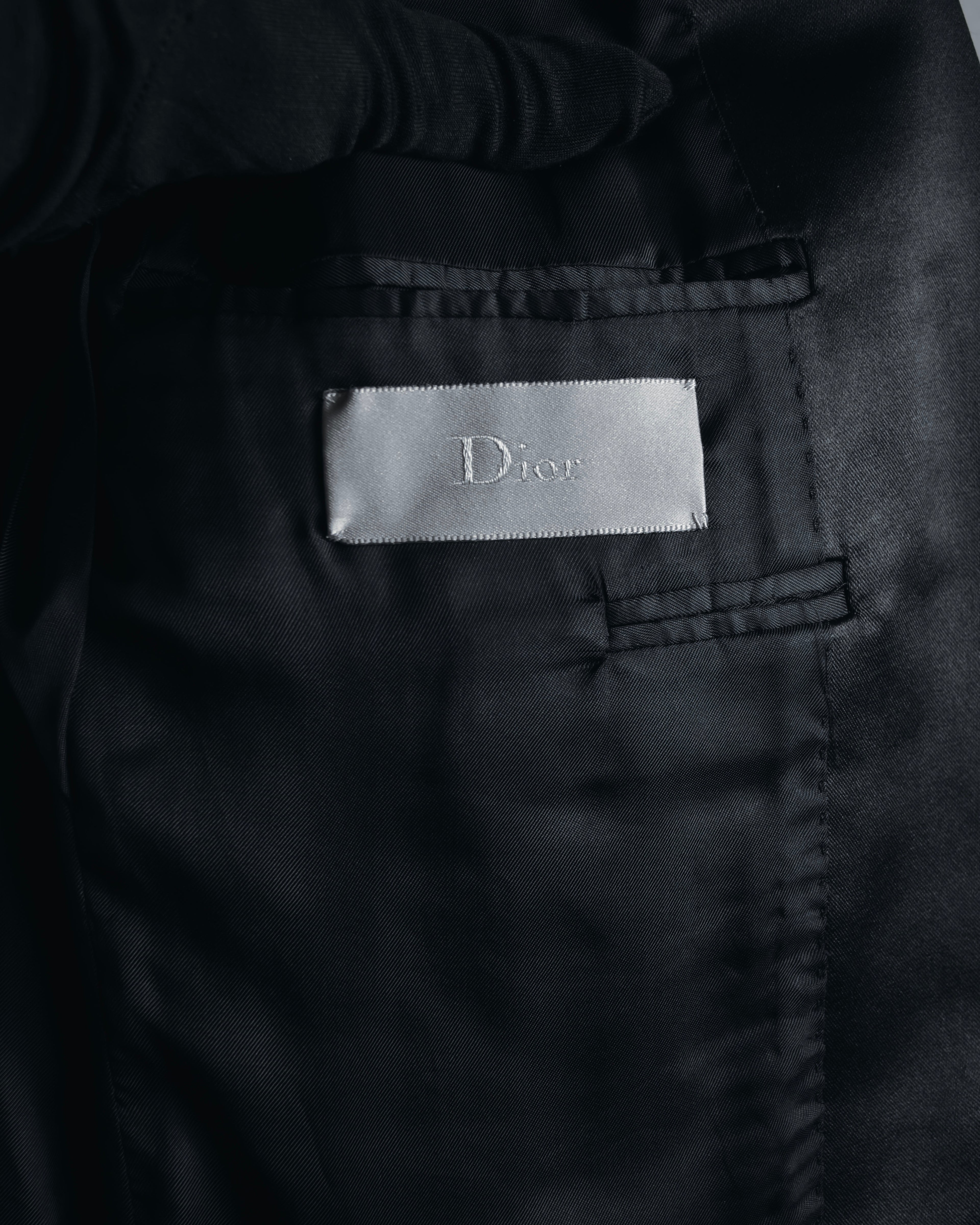 "Dior Homme" Chris Van Assche design satin lapel tuxedo set up