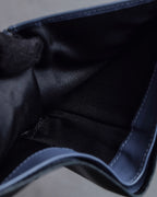 "LOEWE" Logo engraved bi-fold leather wallet