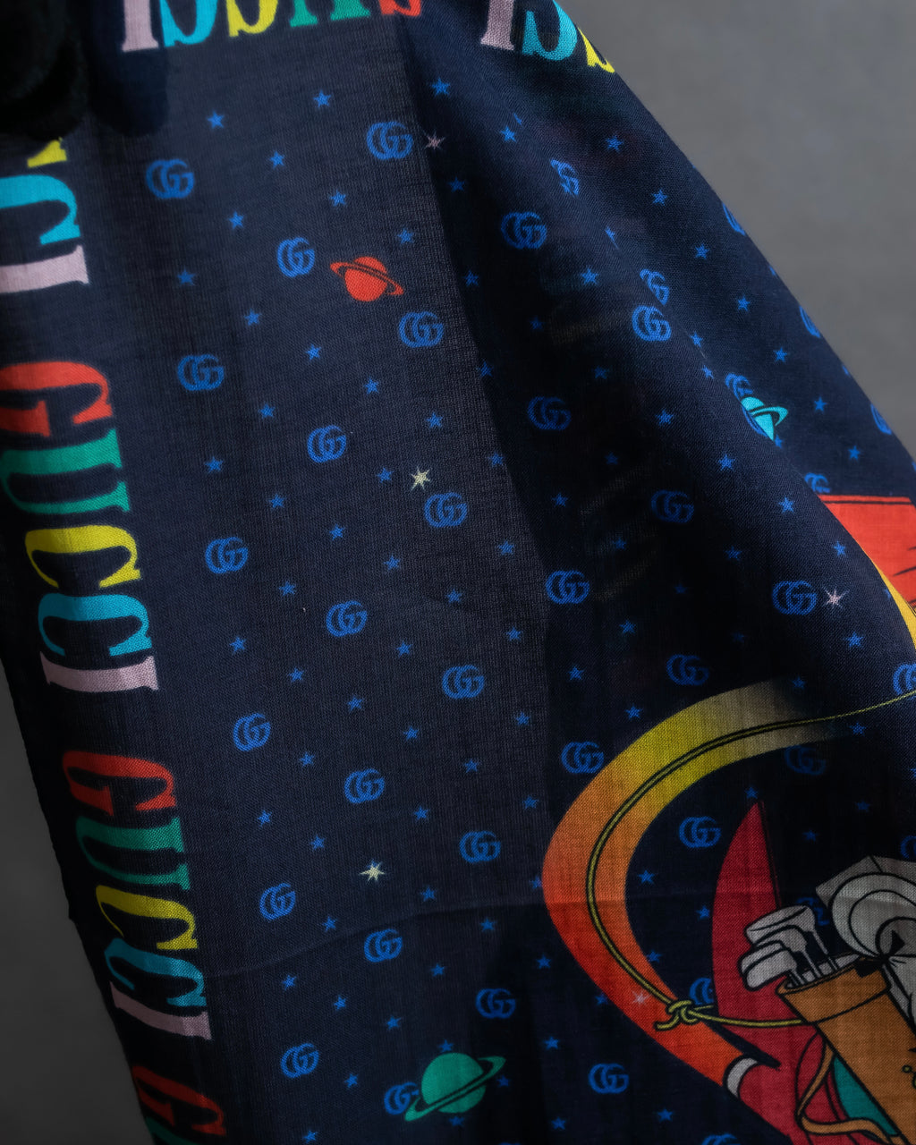 "GUCCI" Michele period Jetson collaboration silk scarf