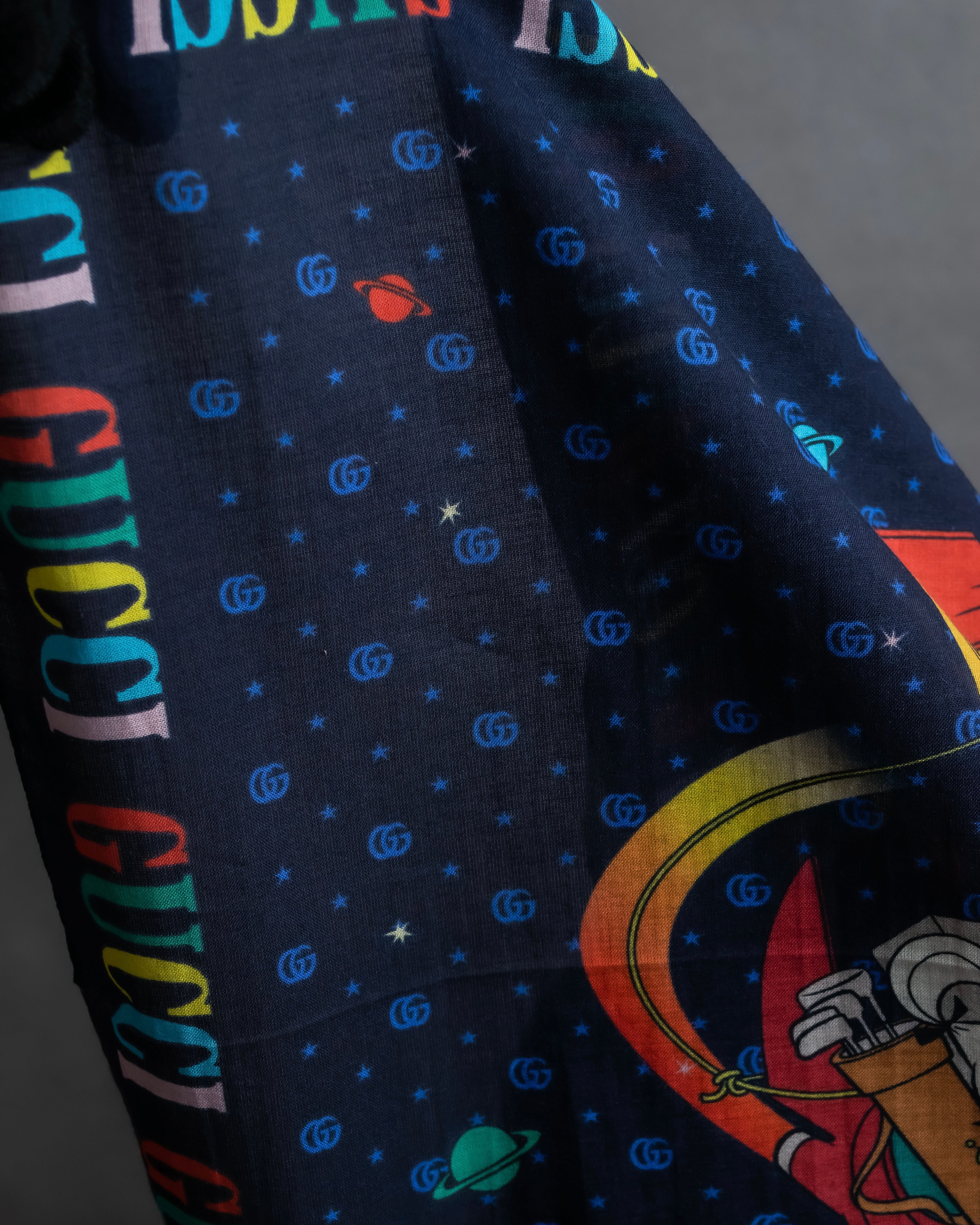 "GUCCI" Michele period Jetson collaboration silk scarf