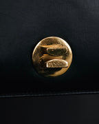 –SPECIAL– "HERMES" 90’s Box calf ring-lock accordion shoulder bag