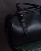 "BURBERRY" Refined design mini Boston leather bag