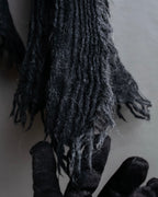 "GUCCI" Tom Ford period random pleats fringe stole