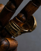 "YVES SAINT LAURENT" Treasure box style turquoise artillery ring