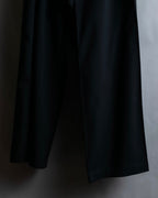 "YOHJI YAMAMOTO +NOIR" Asymmetrical slit sarouel slacks