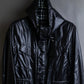 "BURBERRY Black Label" Checked nylon gather hooded blouson