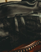 “RED VALENTINO” 2010’s lace bow leather two-way bag