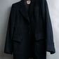 "HERMES" 100% cashmere shaped tailored jacket