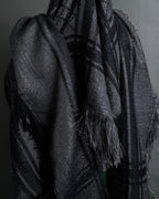 "GUCCI" GG pattern glitter blend woven large stole