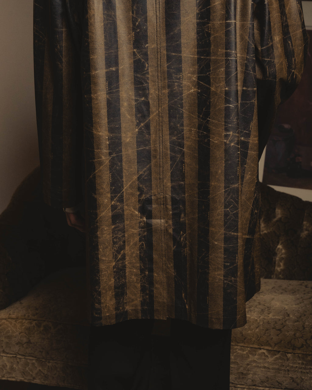 "FENDI" 90's Graphic patterned long coat