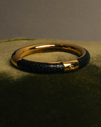 “GUCCI” 00's Python embossed hinged bangle