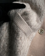 "Chloe" Angora mix standing up long cardigan