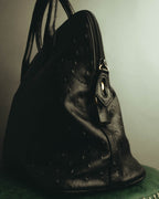 “Pierre Cardin” 80’s-90’s Ostrich leather top handle bag