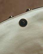 -SPECIAL- “Yves Saint Laurent rive gauche” 00’s Satin double horn shoulder bag
