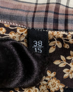 "GUCCI" Floral and checkered western shirt