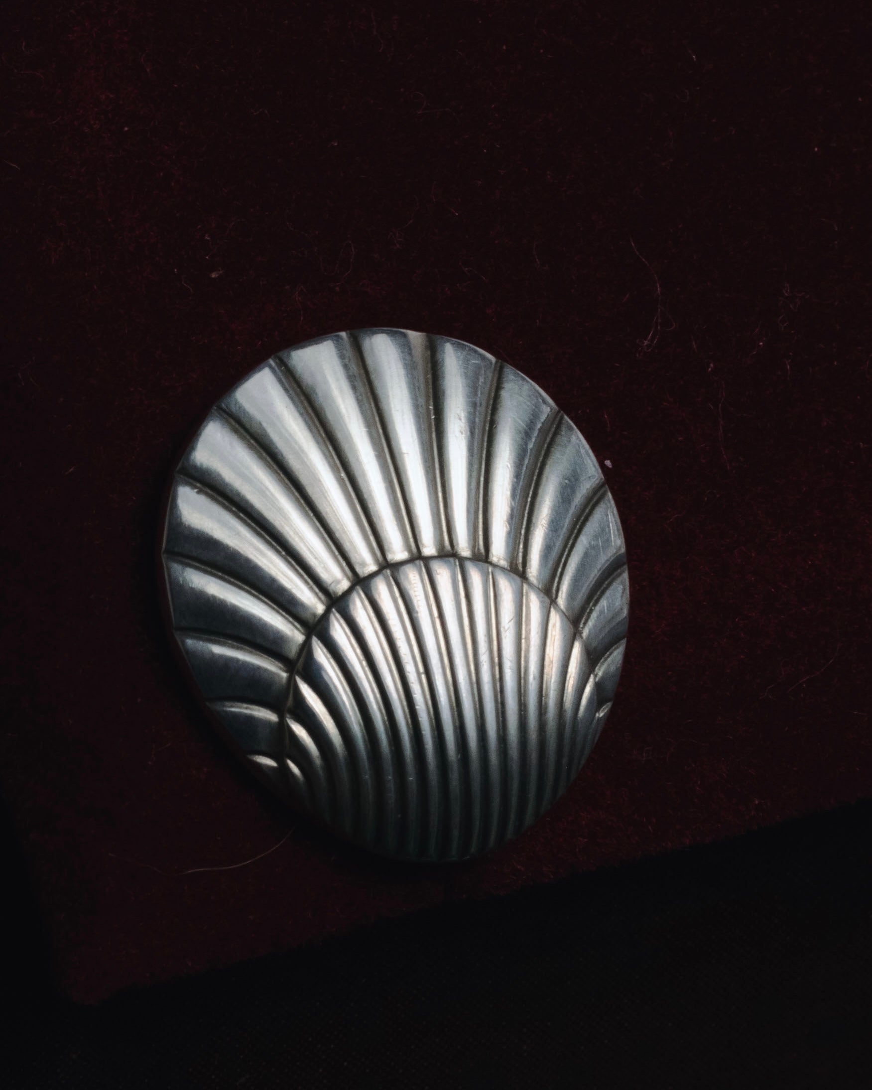 "Georg Jensen" Late 80s - Early 90s sculptural shell motif cufflinks