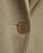 -MOOD Vintage Collections- 90’s-00’s Single button linen blend jacket
