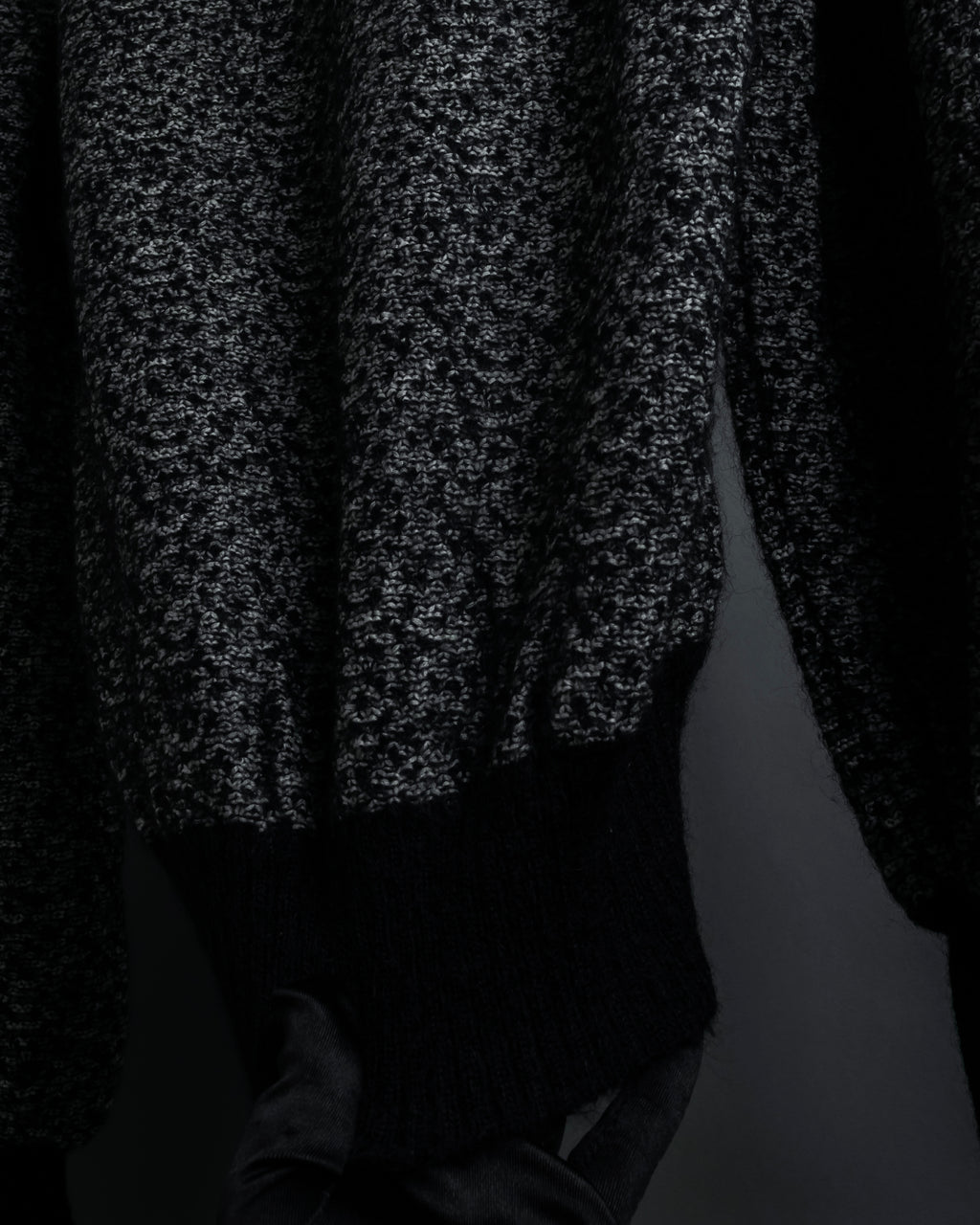 "Christian Dior PRETA PORTER"
Ribbon design mixed yarn knit pullover