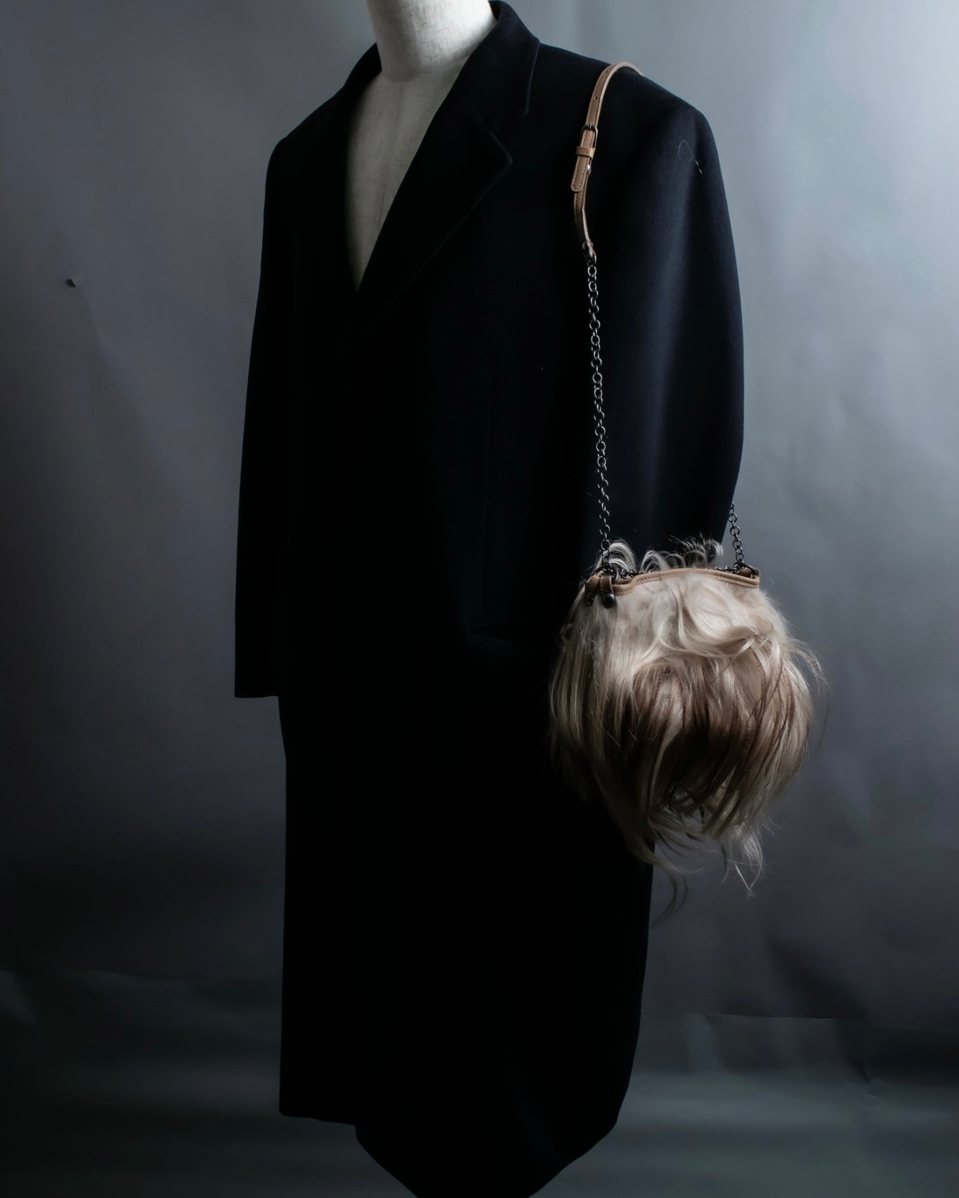 Vintage italy long fur bag