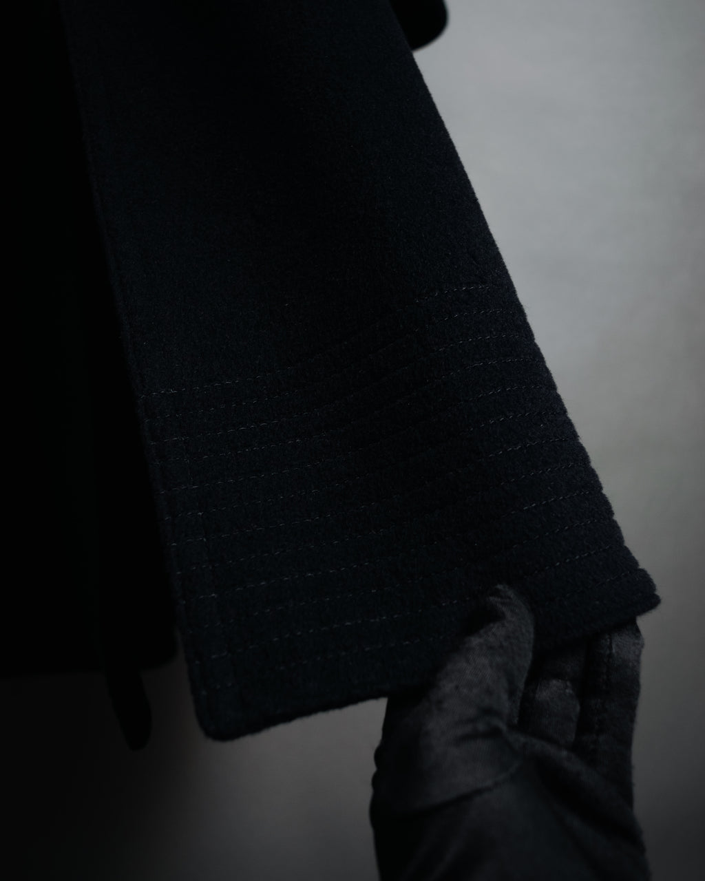 –SPECIAL– “Christian Dior” 80’s-90’s Angora blend sailor collar A-line coat