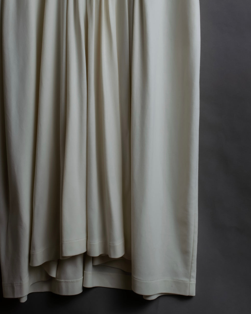 "JIL SANDER" Asymmetrical tuck gather detail long dress