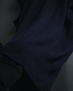 "Maison Margiela" Deconstructed arm-slit crewneck knit pullover