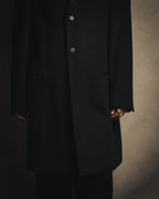 -SPECIAL- “VALENTINO” 2000’s Satin lapel single breasted wool coat