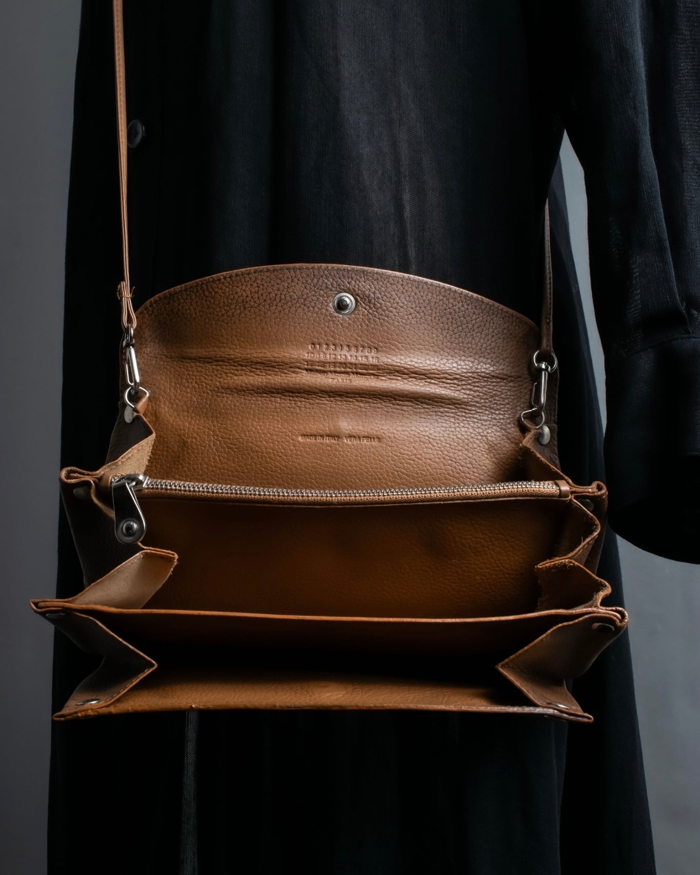 "Maison Martin Margiela" Compact Shoulder Special Leather Bag