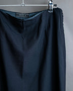 "PRADA" Short length tailored jacket & cropped skirt navy color set up