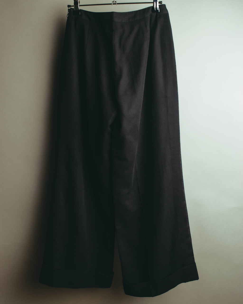 "VALENTINO GARAVANI" 90's-00's Sheer side striped wide trousers