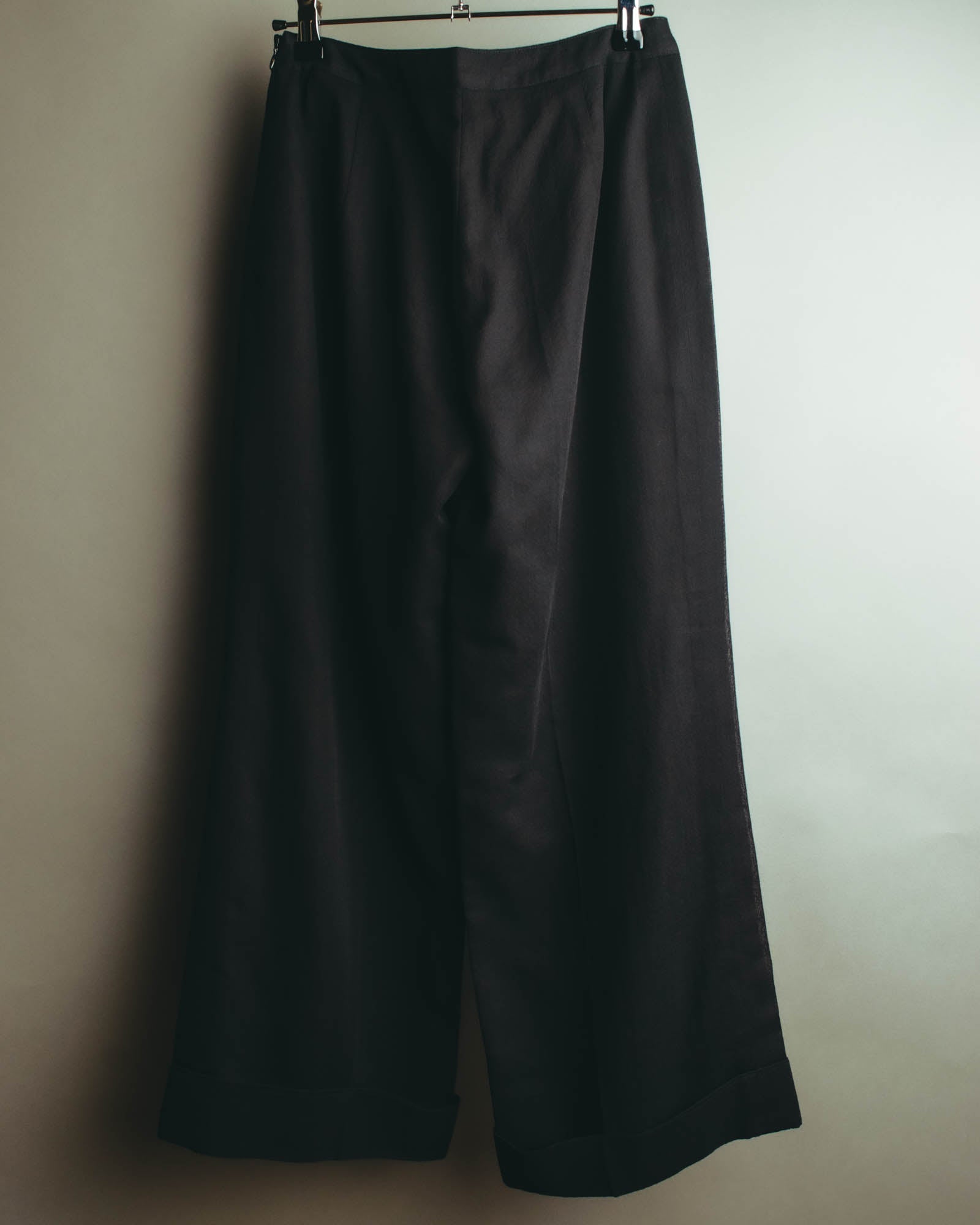 "VALENTINO GARAVANI" 90's-00's Sheer side striped wide trousers