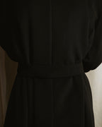 Abrigo con cuello alto y cinturón de los años 90-00 de Max Mara