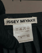 “ISSEY MIYAKE” 00’s wool blend pleated cutwork skirt