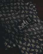 "Hermès" 80's-90's Classic jacquard silk necktie