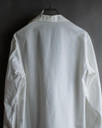 "YOHJI YAMAMOTO" 12SS Folded front panel cotton shirt