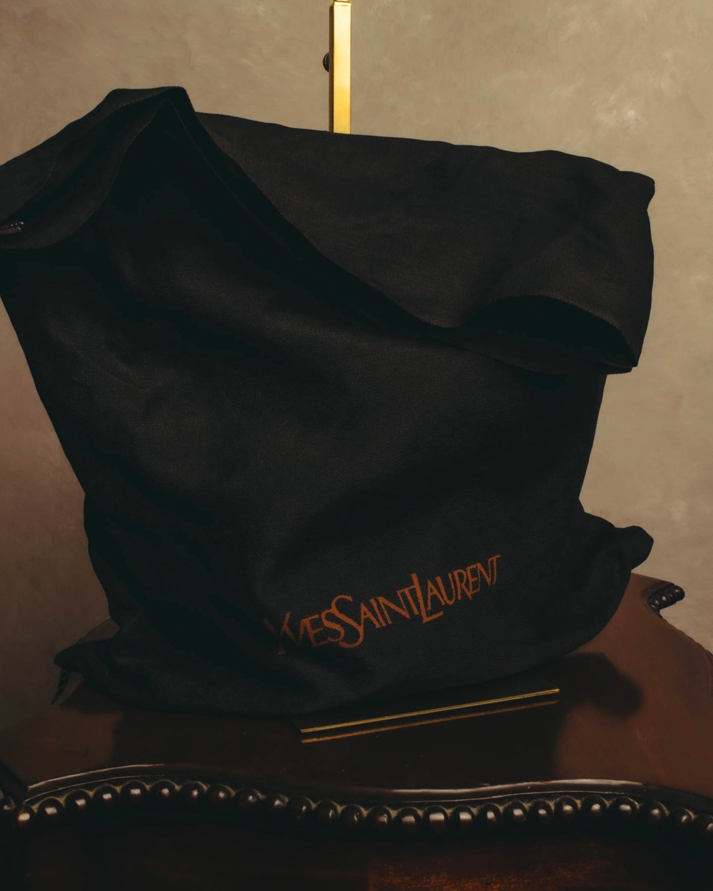 "Yves Saint Laurent" 80's-90's Burgundy embossed leather shoulder bag