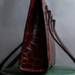 “Jean Paul Gautier” Crocodile-embossed business bag