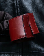 "Hermes" Leather interlocking bangle