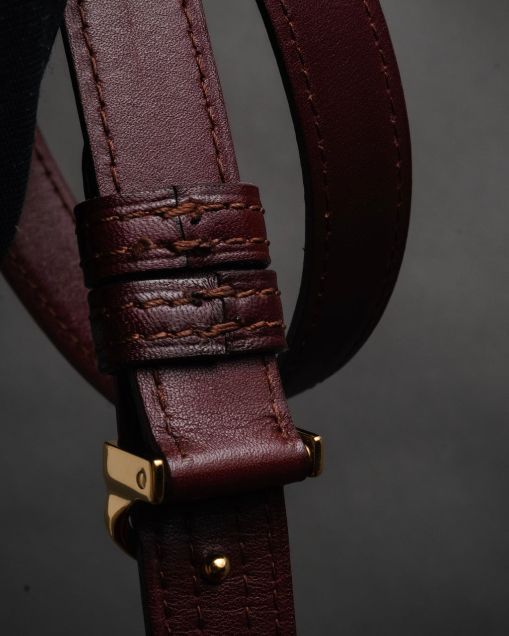 “Cartier” 00's Must de Cartier double wrap leather belt