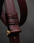 “Cartier” 00's Must de Cartier double wrap leather belt