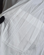 "ISSEY MIYAKE" Pleated design polyester long shirt