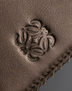 "LOEWE" Logo engraved leather card case