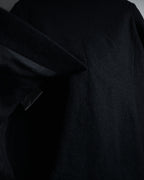 –SPECIAL– "tricot COMME des GARÇONS" 2004AW Fringed cut-off boiled wool tailored jacket