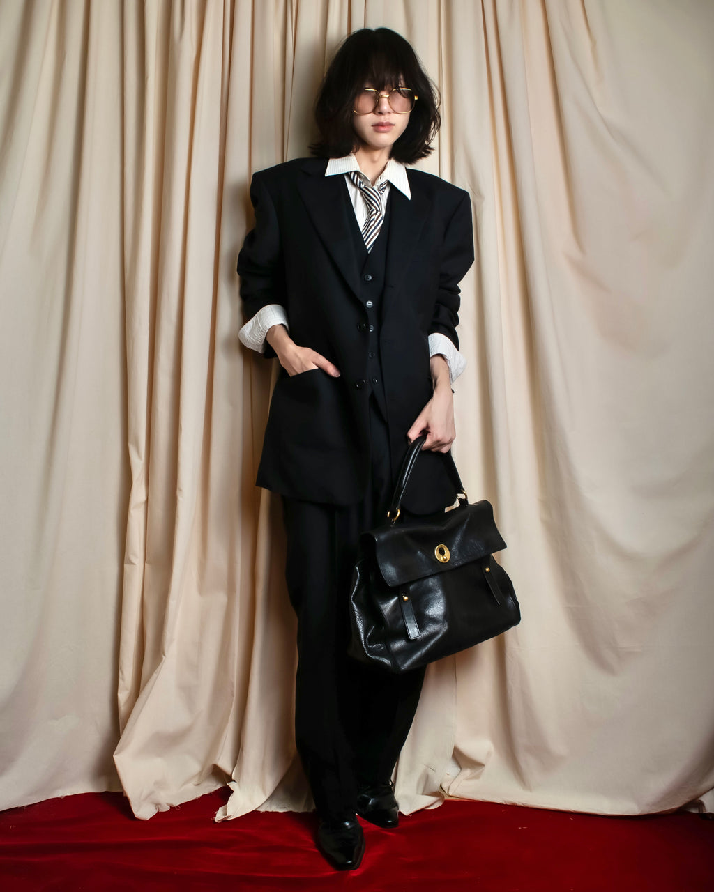 "BALENCIAGA" Taylor & Lodge tailoring wool three-piece set