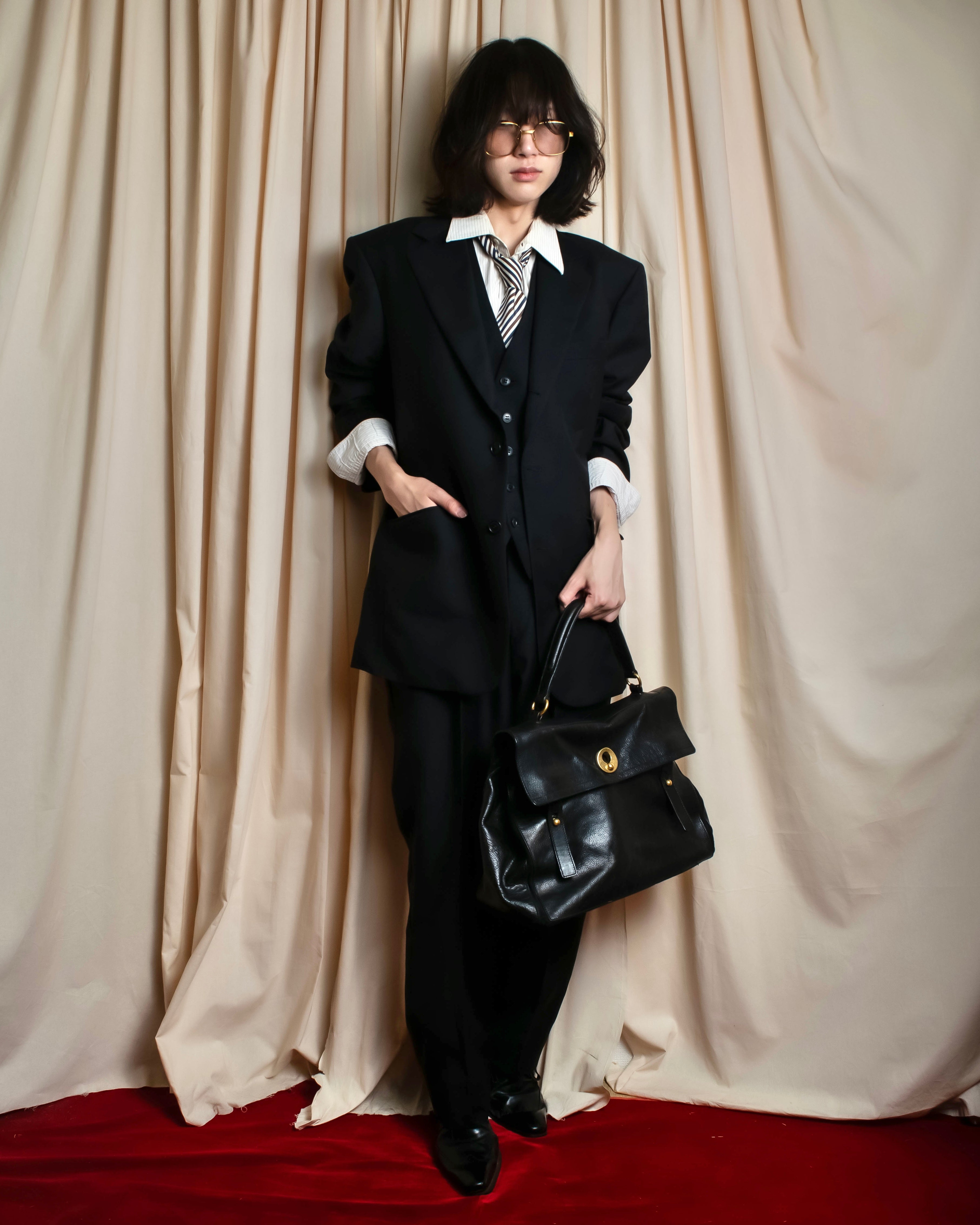 "BALENCIAGA" Taylor & Lodge tailoring wool three-piece set