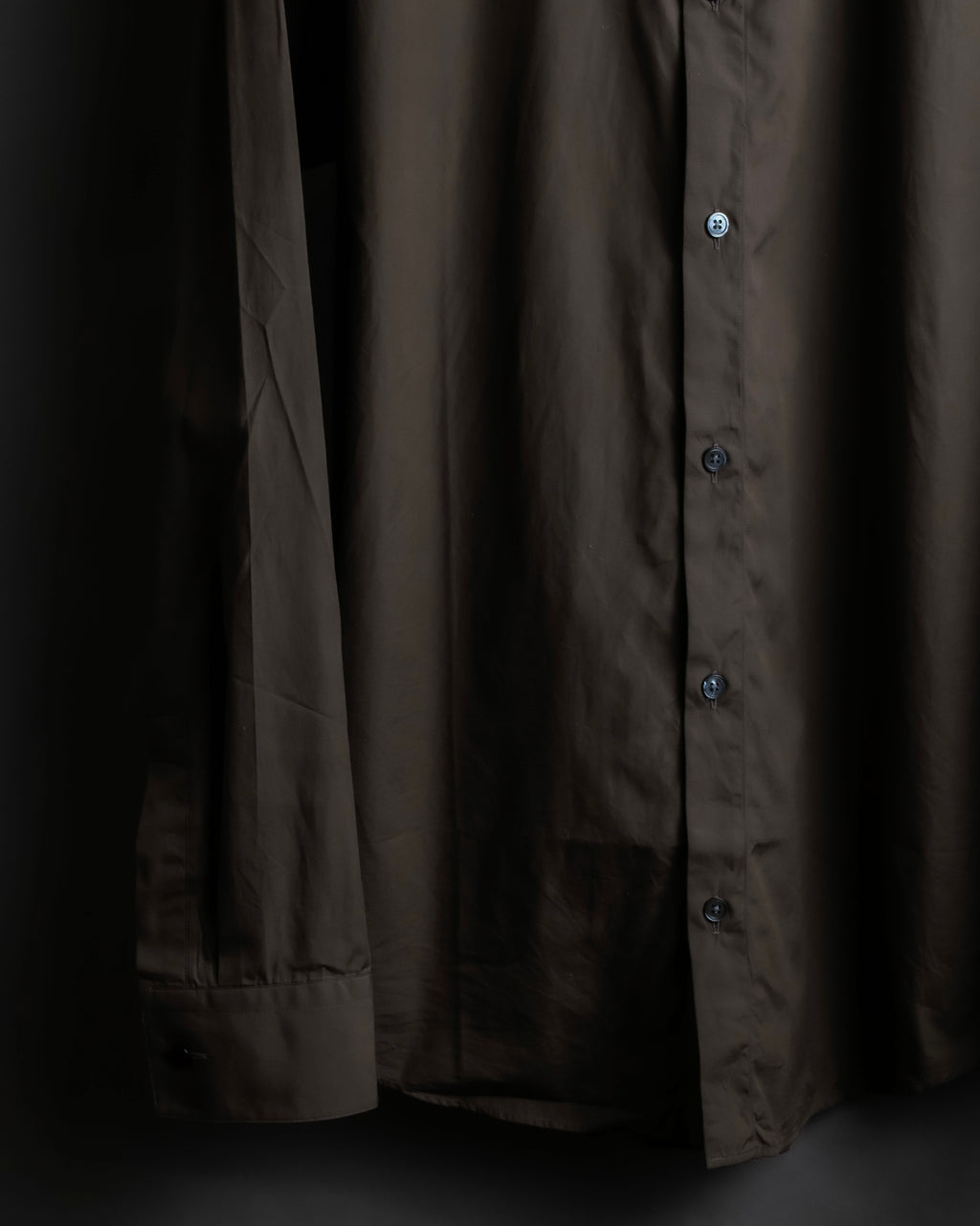 "HERMES" Mocha brown color oversized shirt