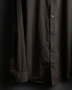 "HERMES" Mocha brown color oversized shirt